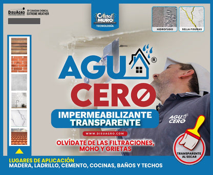 Combo Impermeabilizante Agua Cero de 500 ml y 250 ml