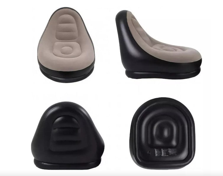 Sillón - Sofá inflable portátil con reposapiés