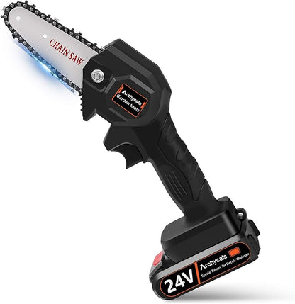 Potente Mini Motosierra De Mano Recargable 24W - 2 Baterías