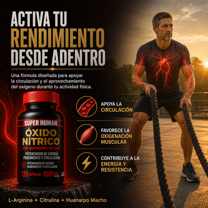 Óxido Nítrico – Cápsulas SuperHuman