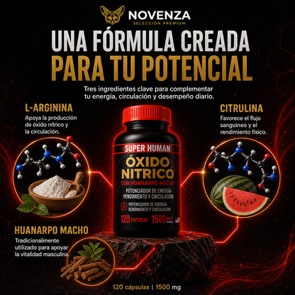 Óxido Nítrico – Cápsulas SuperHuman