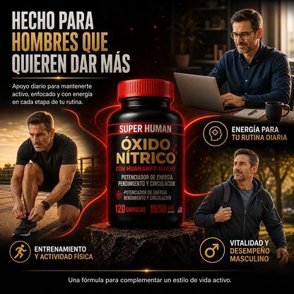 Óxido Nítrico – Cápsulas SuperHuman