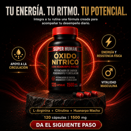 Óxido Nítrico – Cápsulas SuperHuman