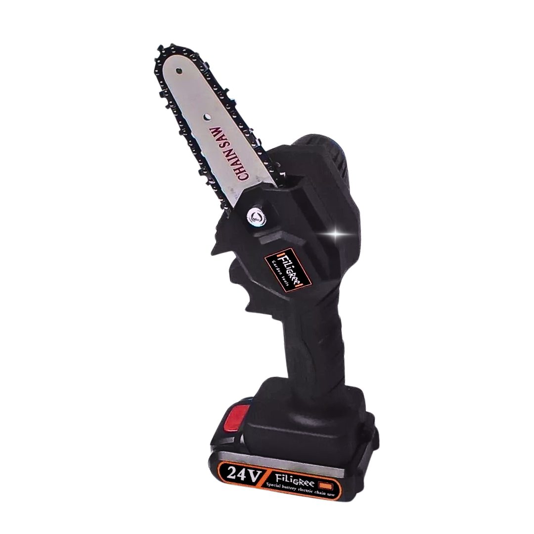 Potente Mini Motosierra De Mano Recargable 24W - 2 Baterías