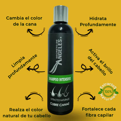 .Shampoo Cubre Canas SECRETO DE ÁNGELES + 2 OBSEQUIO